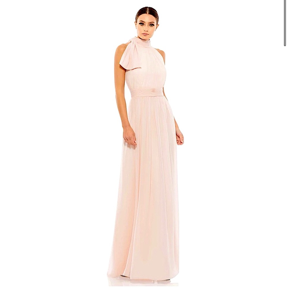 Mac Duggal 55035 HIGH NECK CHIFFON GOWN